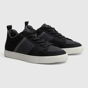 VIVAIA Knit Sneakers Lightweight‎ Casual Shoes Black White Sole Size 9 EUR 40